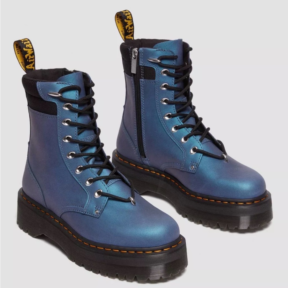 JADON II BOOT HARDWARE PULL UP LEATHER PLATFORMS Women Size 6 NIB - Picture 4 of 9